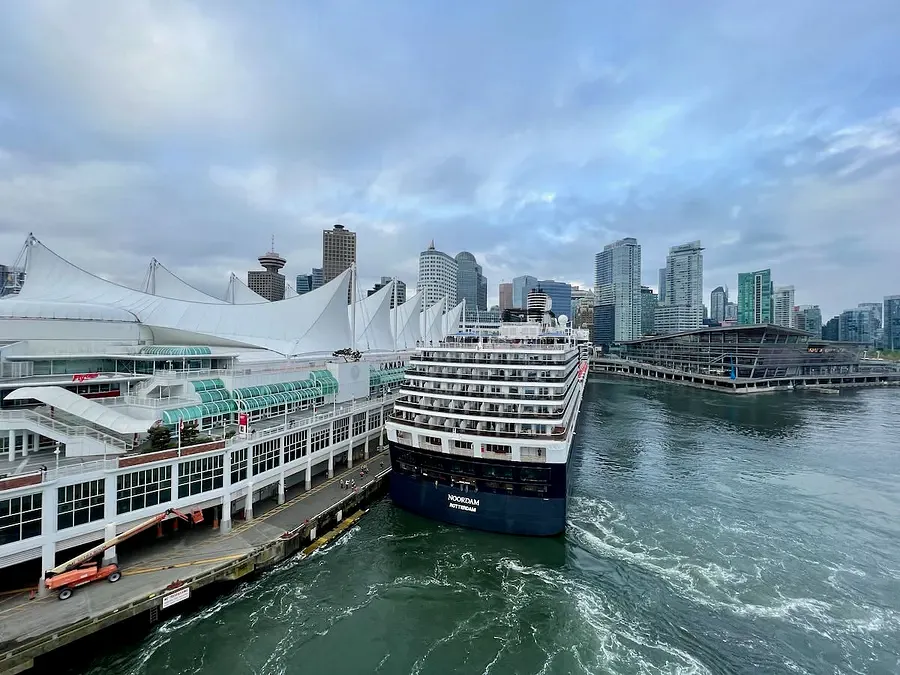 A view across Downtown Vancouver from the Cruise Port