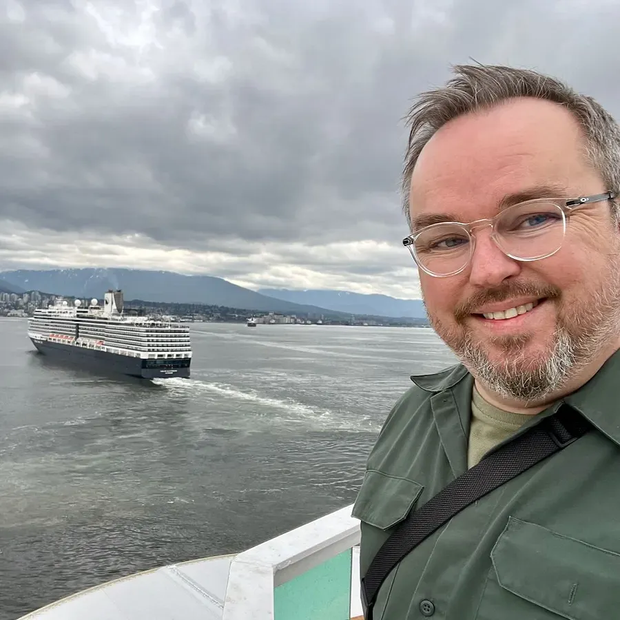 Patrick departing Vancouver on Royal Caribbean