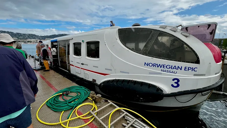 The Norwegian Epic tender boat