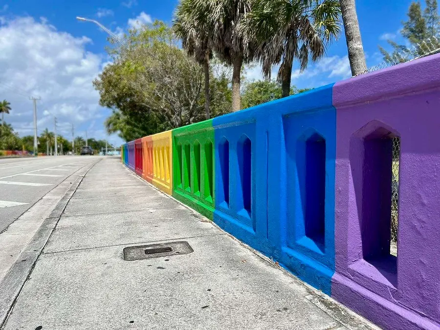 The bridge entering Wilton Manors