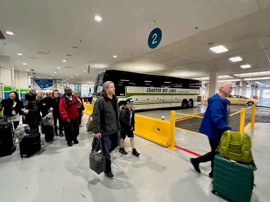 Coaches at Vancouver Port