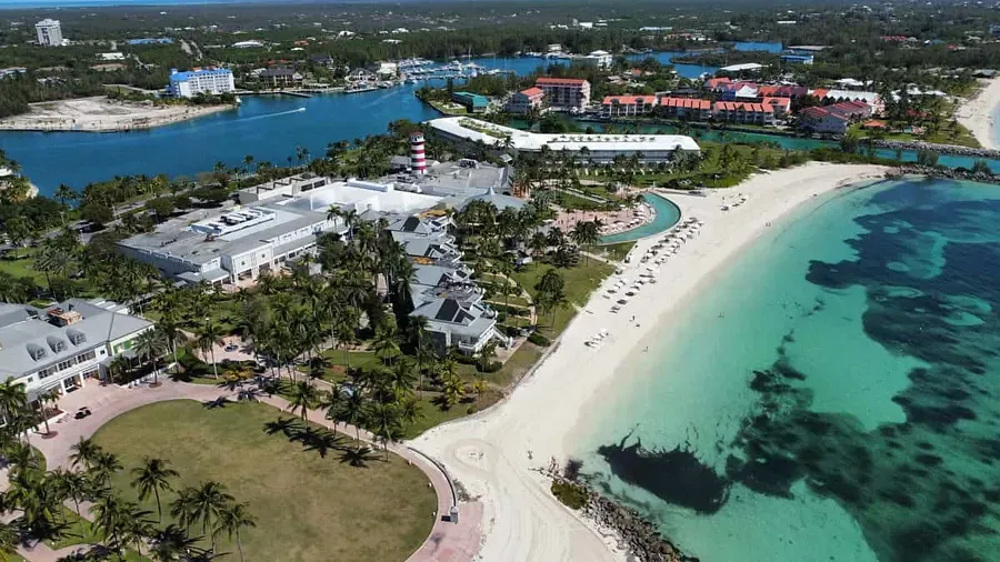 Freeport, Bahamas from a drone