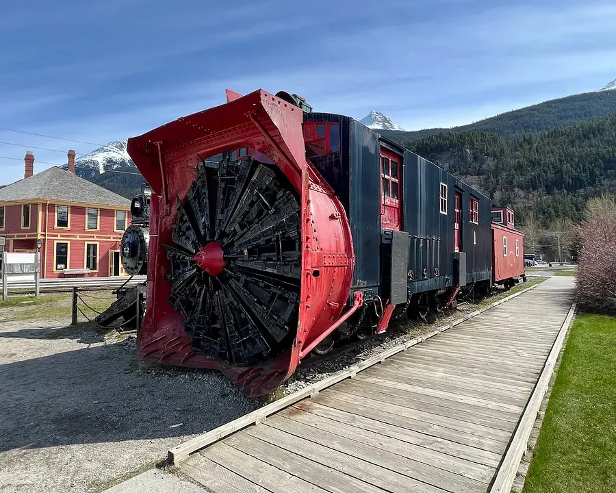 A preserved railway boring machine