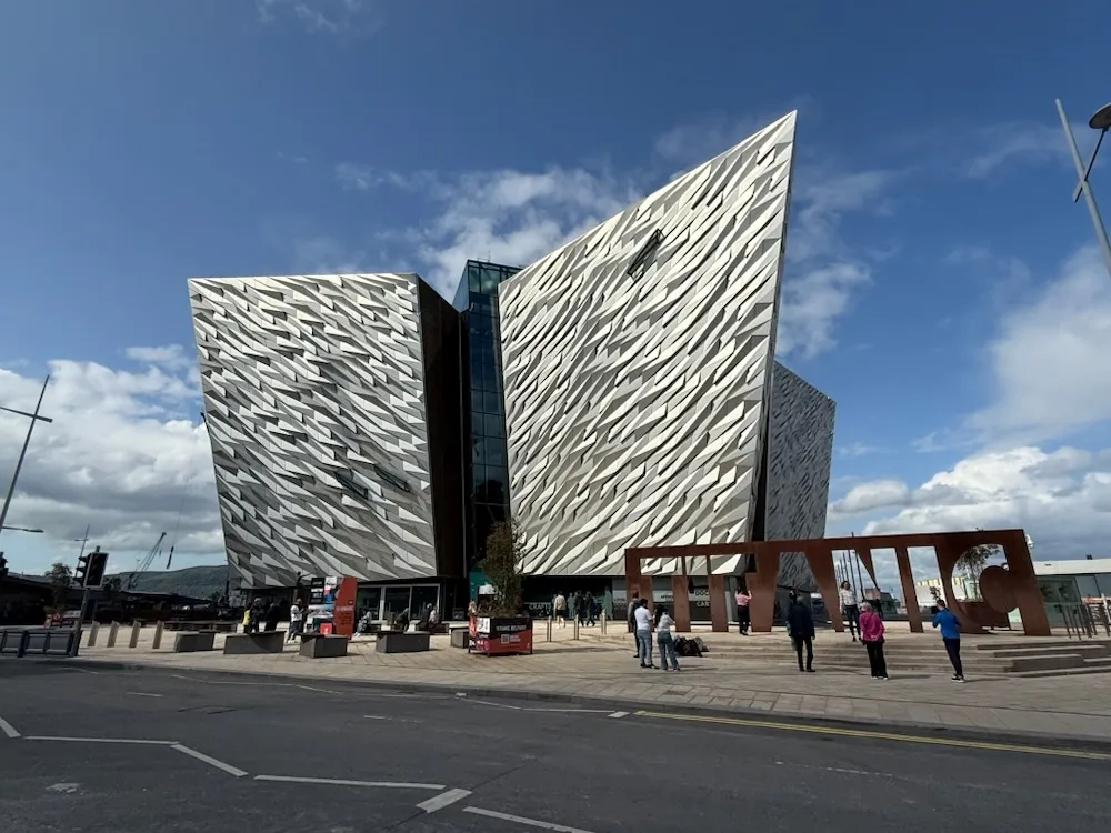 Giant's Causeway basalt columns at sunset