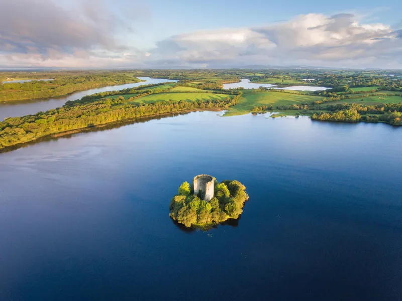 Lough Oughter and the drumlins of County Cavan. Photo: Copyright: Tourism Ireland