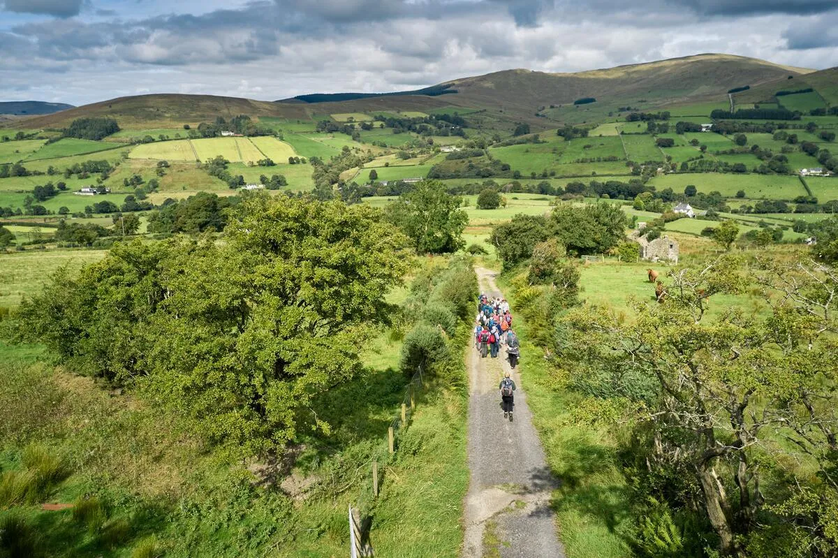 Walkers in the Sperrin Mountains - Photo by Richard Watson