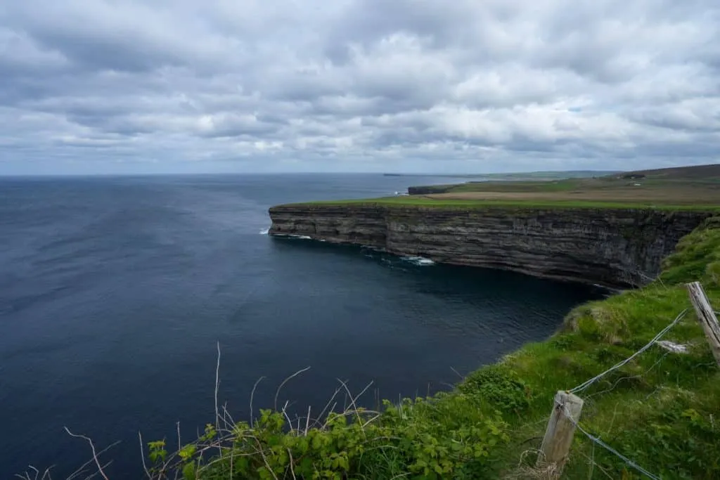 Dramatic cliffs at the Céide Fields site