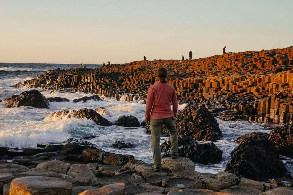 Giants Causeway in the evening