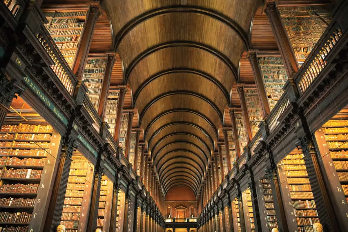 Photo of the Long Room at Trinity College - ©James Bowden