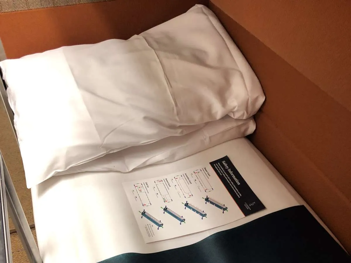 The bed on the Caledonian Sleeper