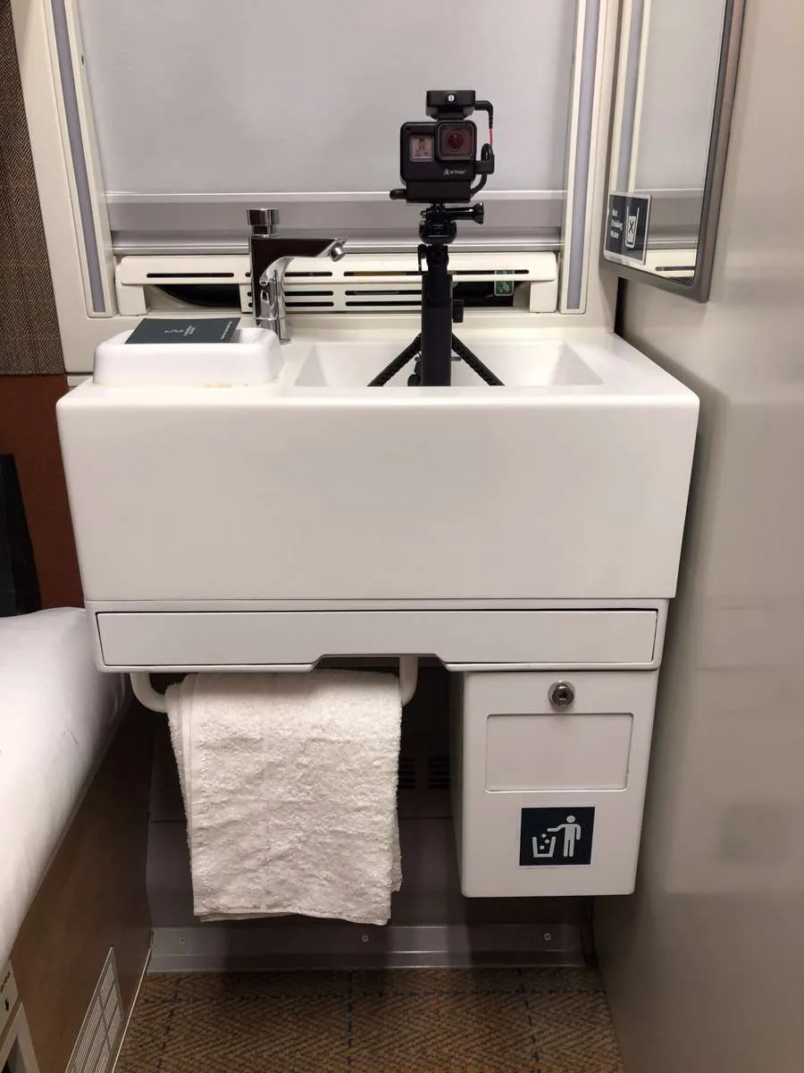 Washbasin on the Caledonian Sleeper