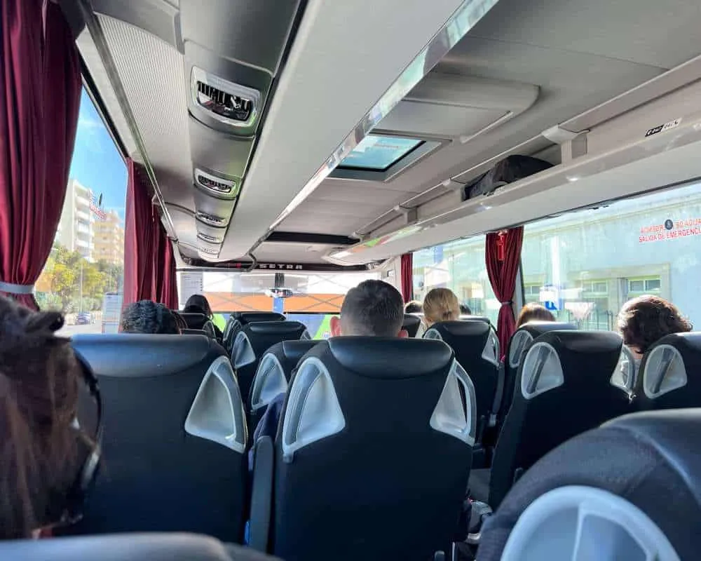 My Flixbus journey was busy and this picture shows that most seats were occupied. 