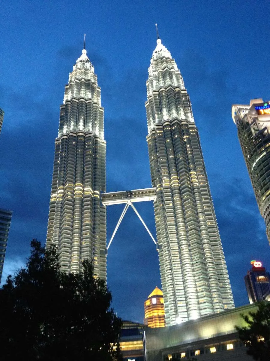 Petronas Towers in Kuala Lumpur photographed by Patrick Hughes 2012