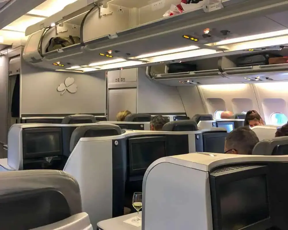 Aer Lingus Business Class cabin 