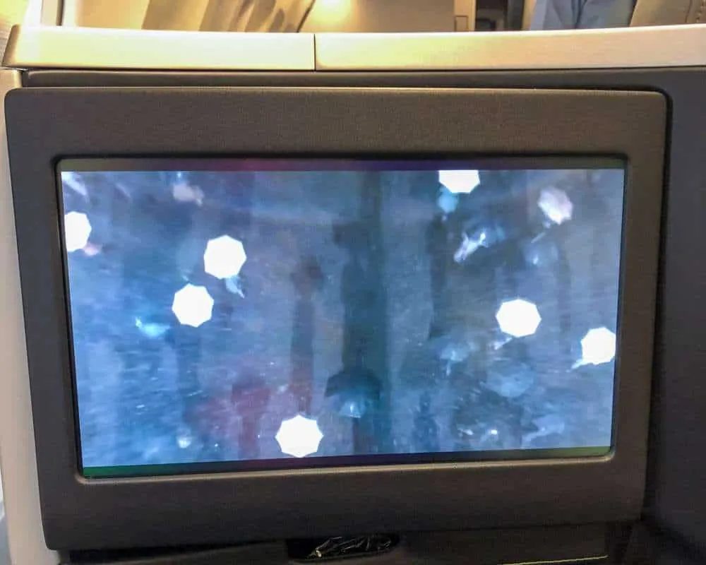 Aer Lingus entertainment screen 