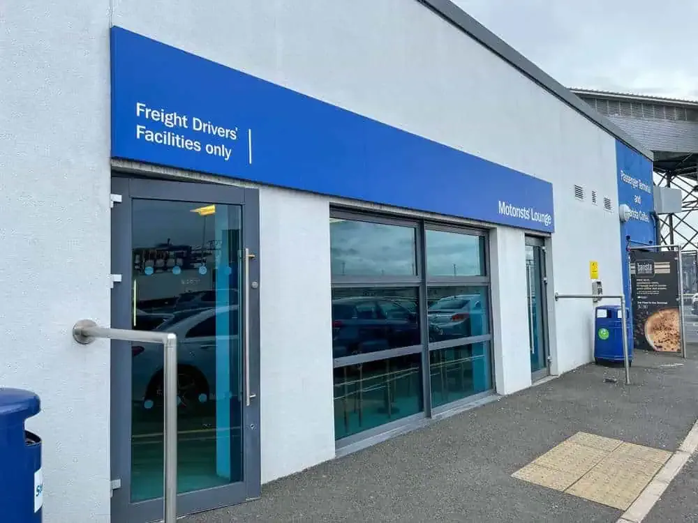 Picture shows the Motorists Lounge at Belfast Port 
