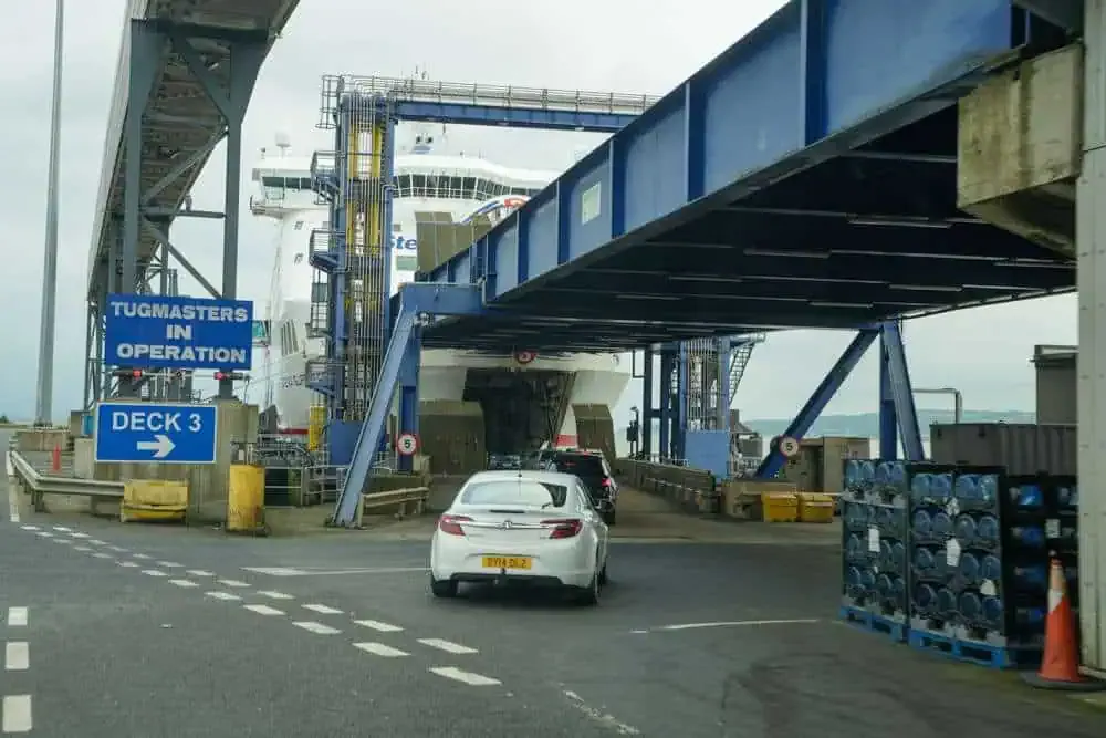 Cars entering the Stena Line ferry 