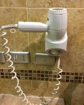 A hairdryer 