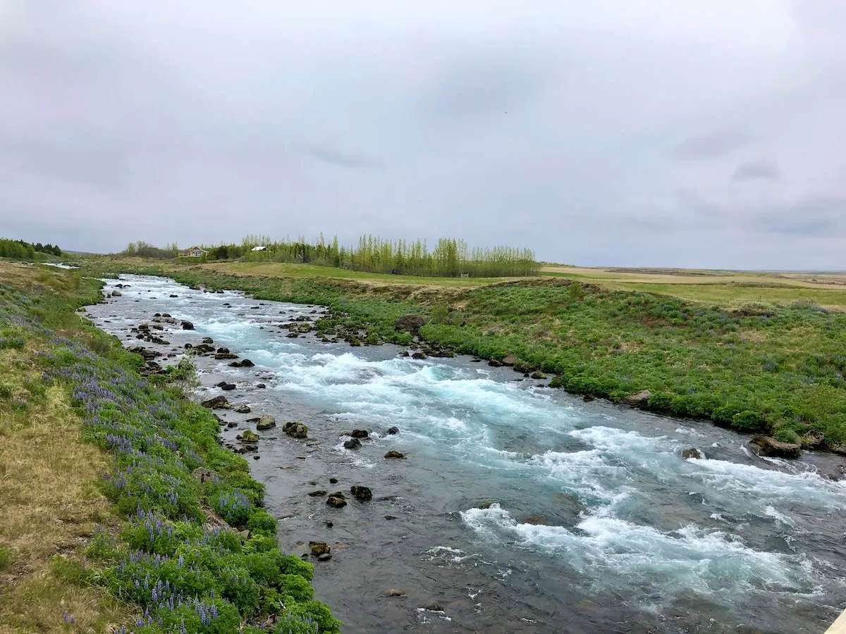 White water in South Iceland