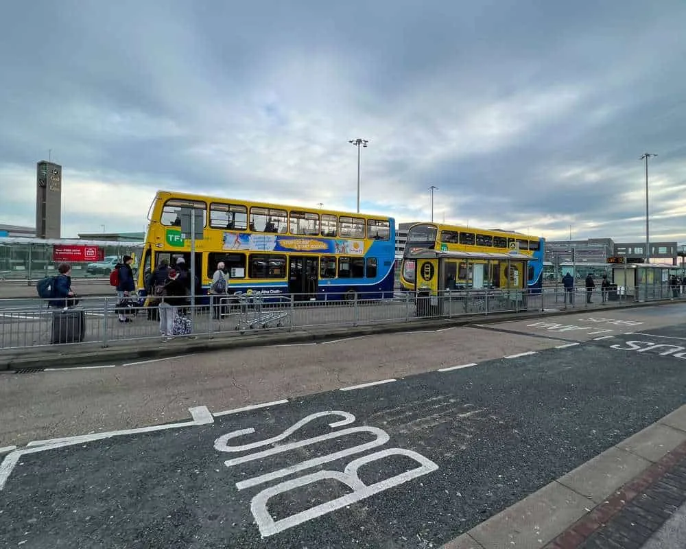 Dublin bus at Dublin airport 