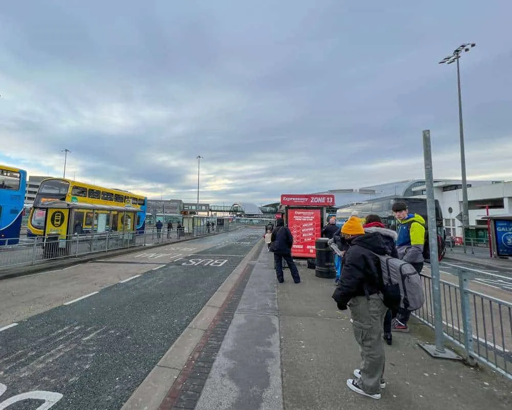Coach pick-up at Dublin Airport 