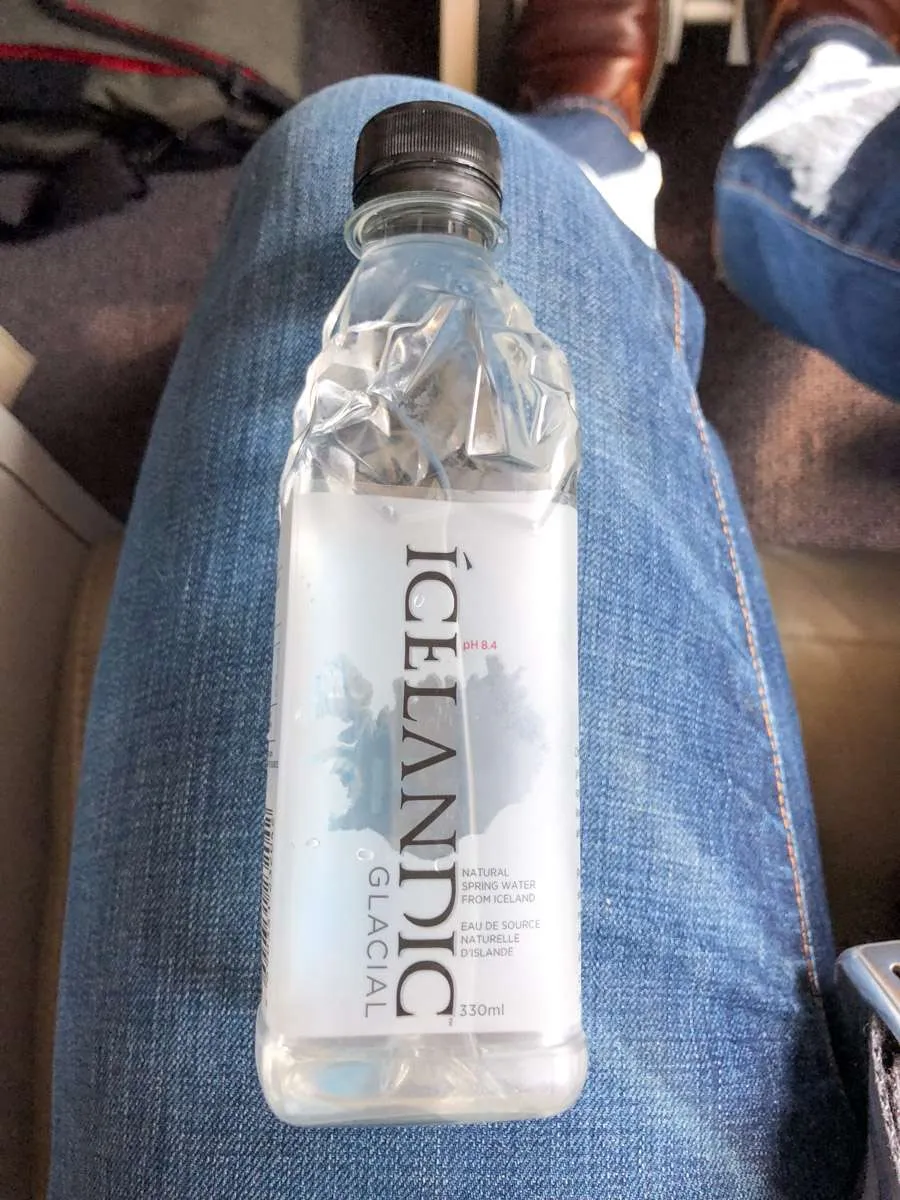 A bottle of Iceland glacier water
