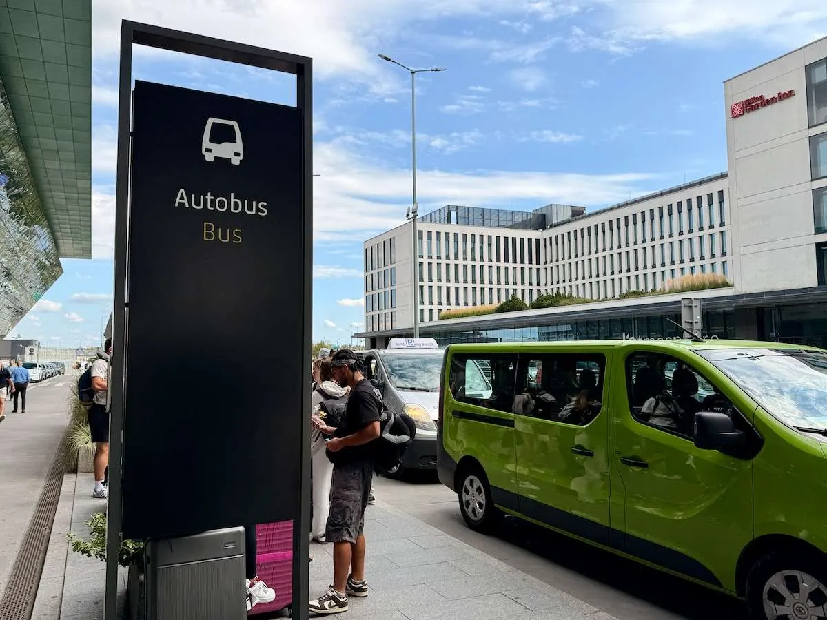The Autobus line at Krakow Airport