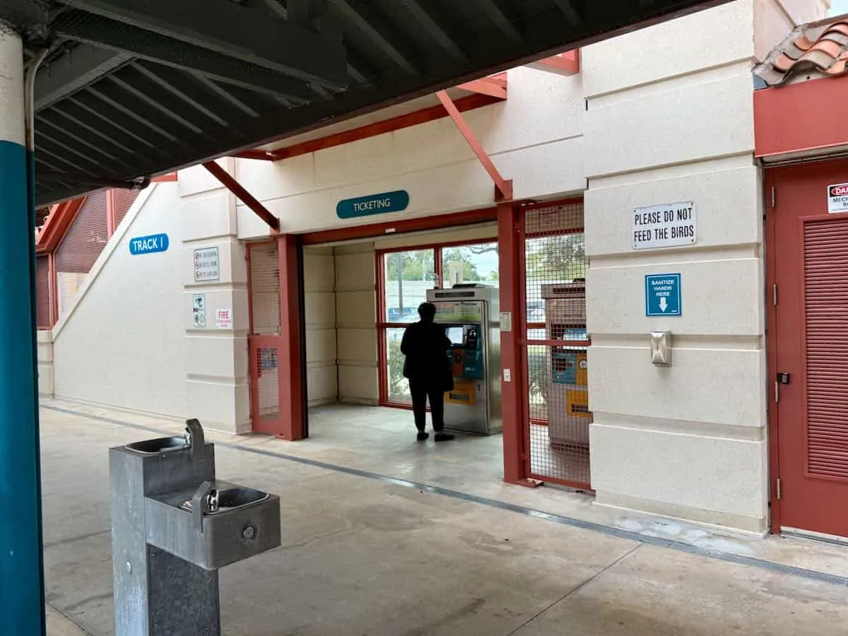 The ticket machines at Fort Lauderdale station 