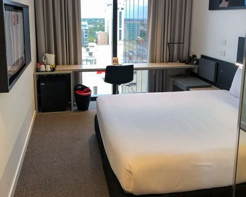 Bedroom in the Ibis Adelaide