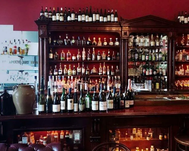 A bar at Apoteca Adelaide