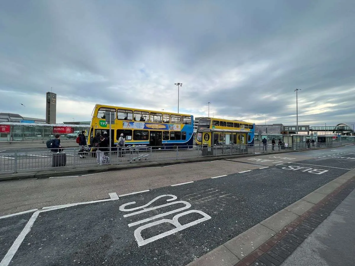 Dublin bus at the airport