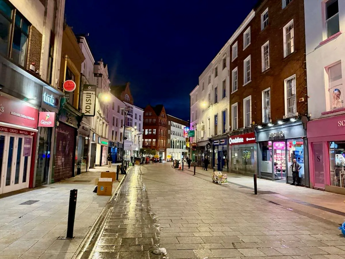 Grafton Street at night