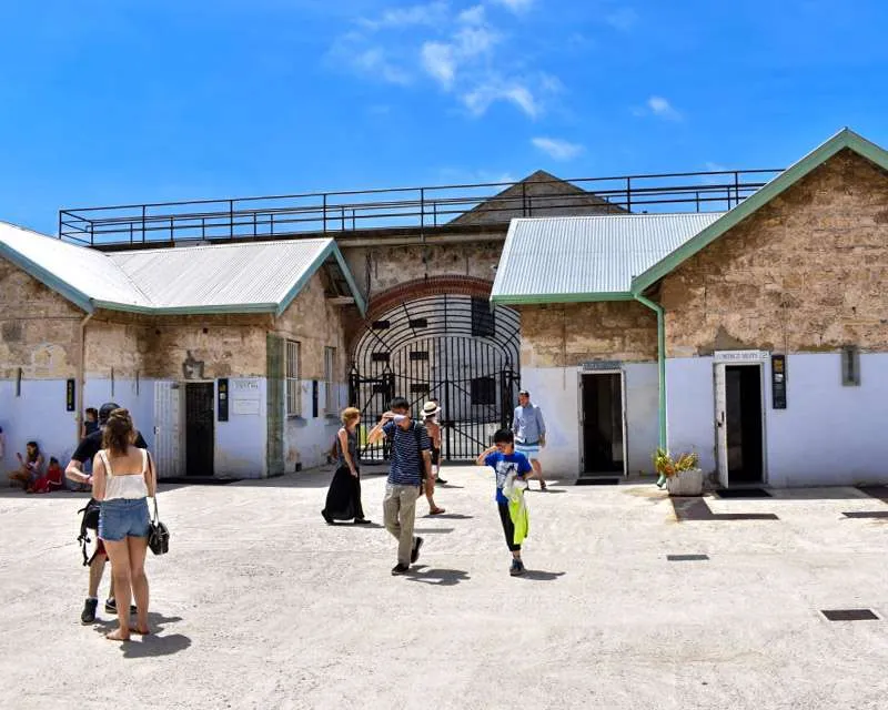 The prison yard at Fremantle Prison