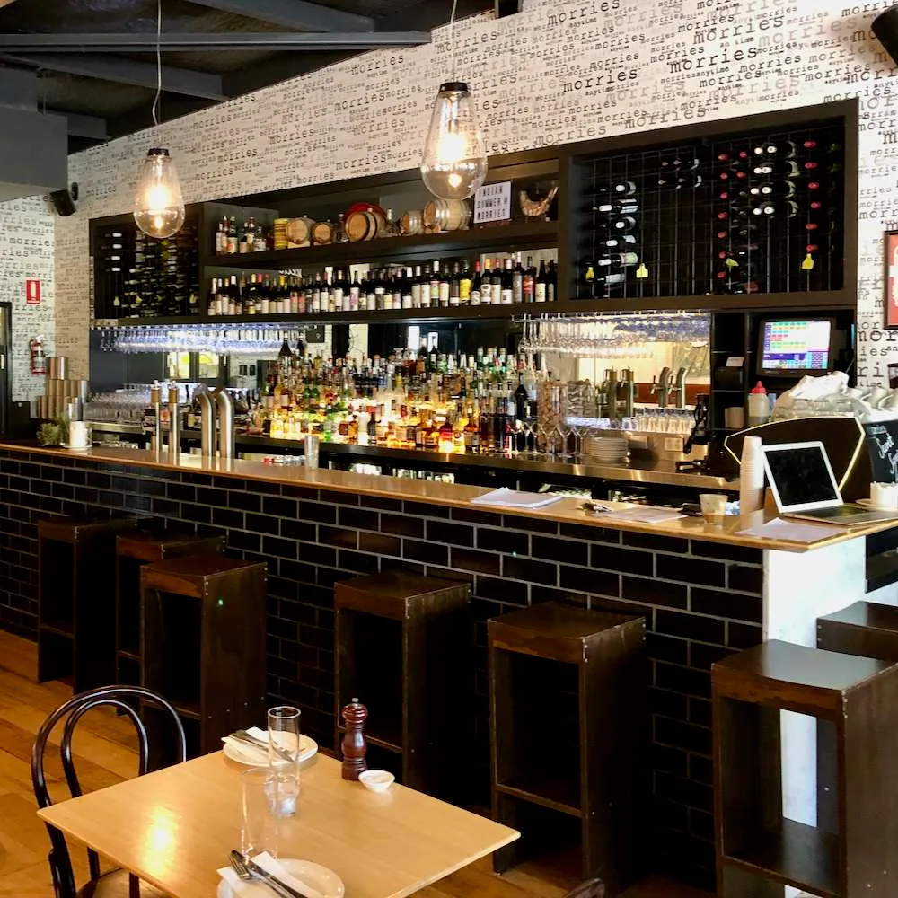 The bar at Morries (Margaret River WA)