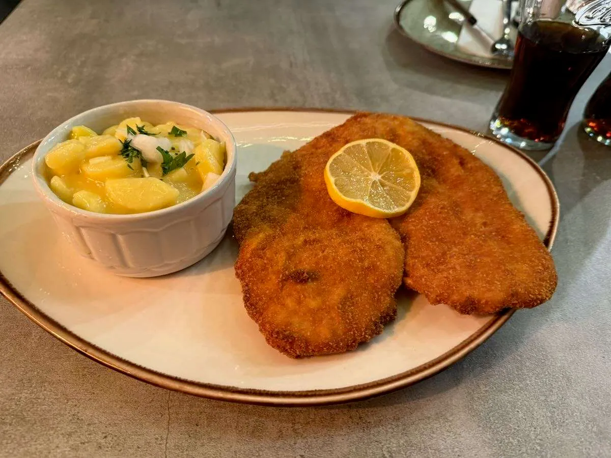 A plate of Wiener Schnitzel