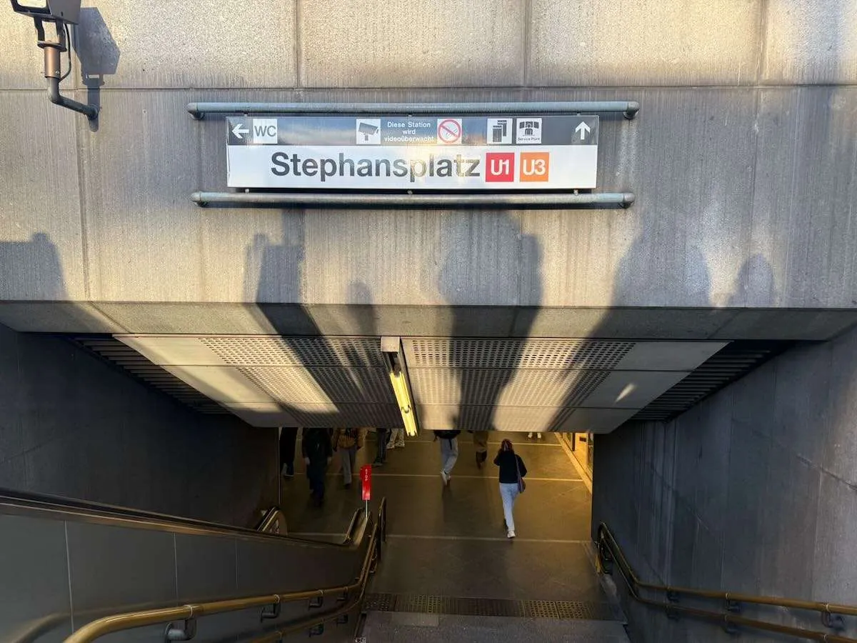 The U-bahn Stephansplatz