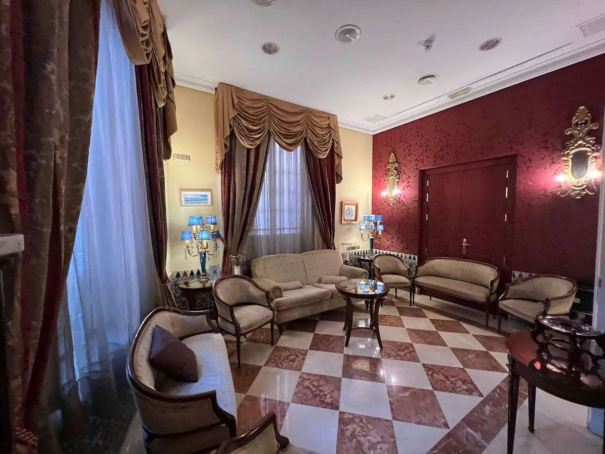 Entrance foyer of Hotel Cervantes, Seville