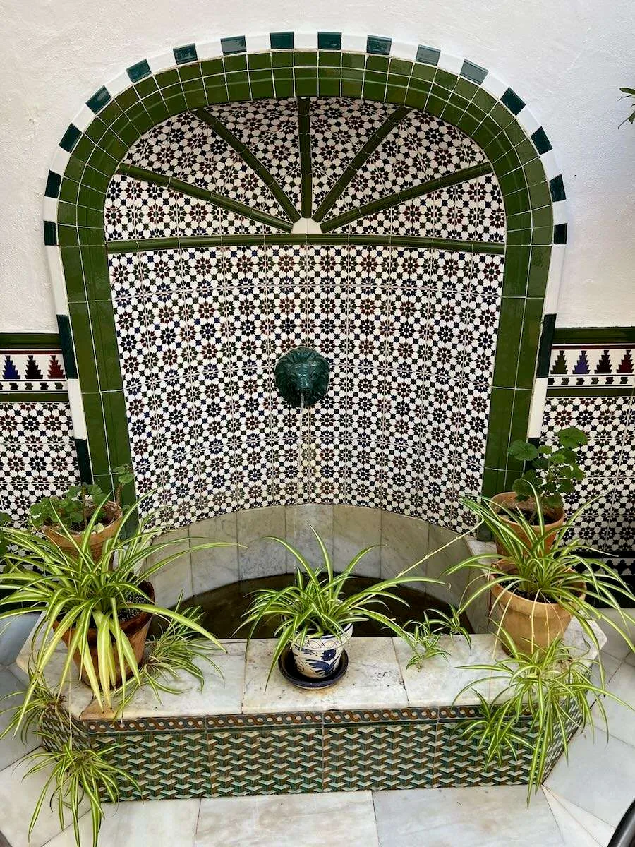A courtyard fountain in Seville