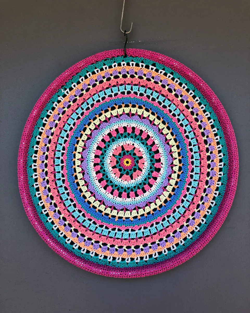 Yarn wall at Blue Box