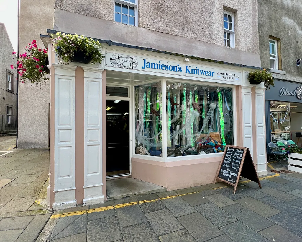 Exterior of the Jamieson's Knitwear shop in Lerwick, Shetland, Scotland