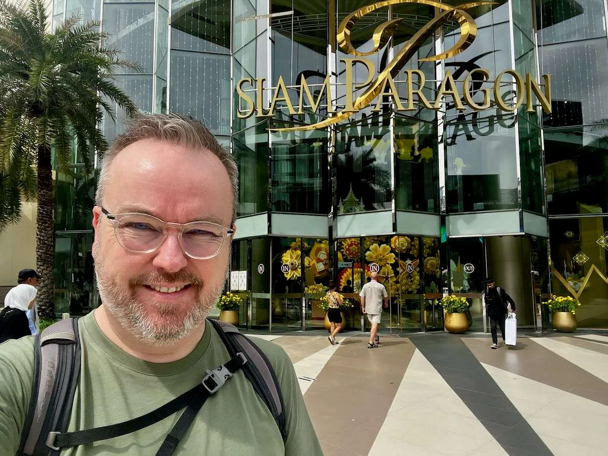 Patrick Hughes at Siam Paragon Mall in Bangkok