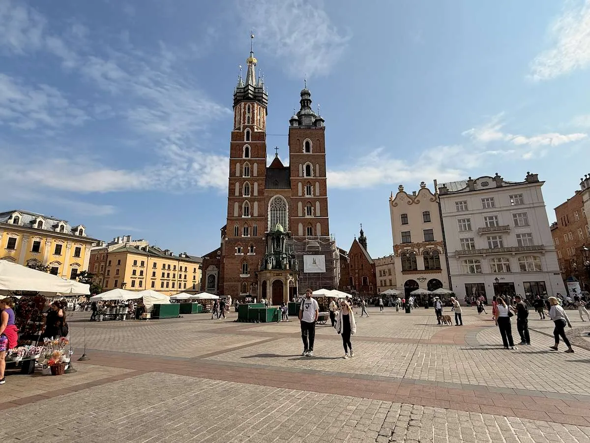 © Patrick Hughes - Rynek Główny (central square) in Kraków (September 2025)