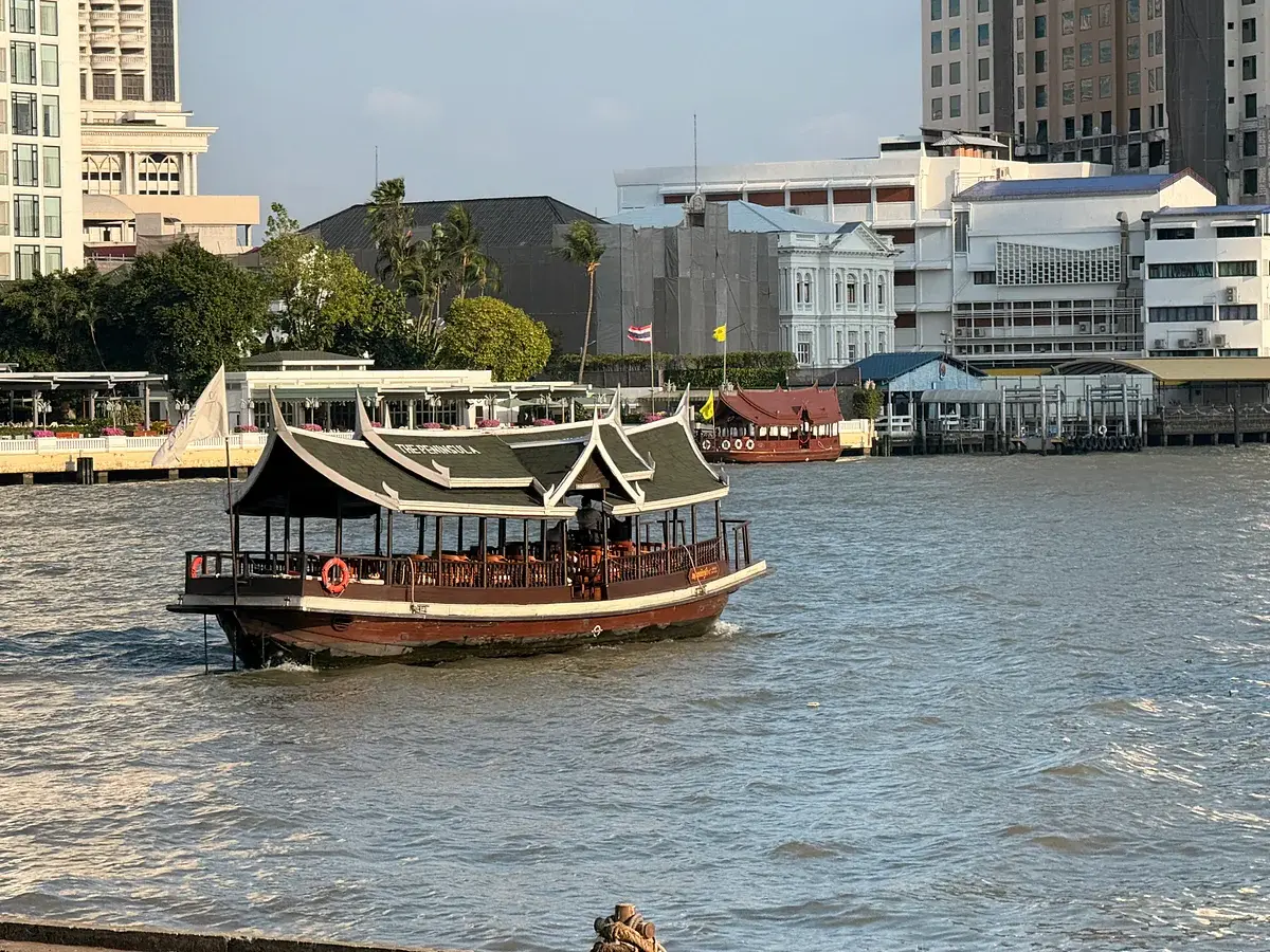 Peninsula Hotel riverboat in Bangkok