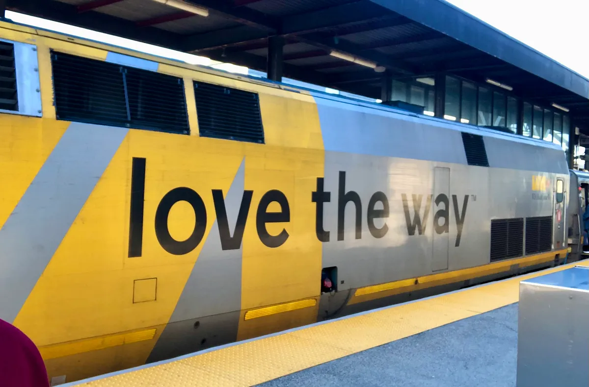 VIA Rail train on the Montreal to Quebec City corridor