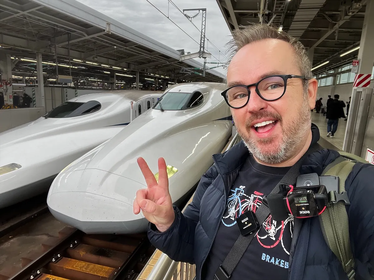 On the platform, Tokyo